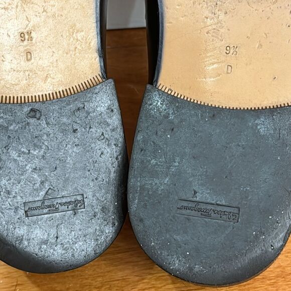 Salvatore Ferragamo Pompei Loafer Black Leather Mens Size 9.5 B - Picture 8 of 11